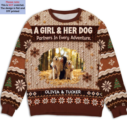 Partners In Every Adventure Photo - Personalized All-Over-Print Sweatshirt