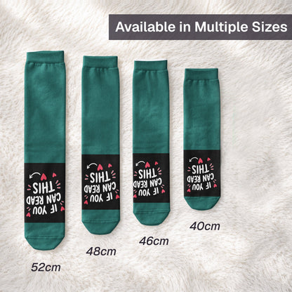 If You Can Read This ... Let'S Have Funny Naughty Novelty Couples Matching - Personalized Socks