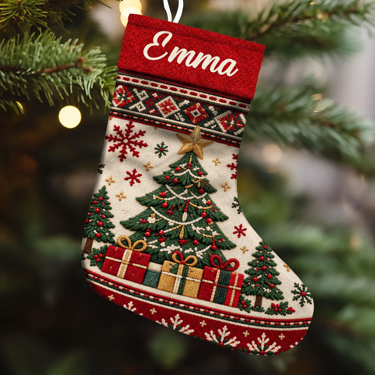 Snowman Family - Personalized Christmas Stocking