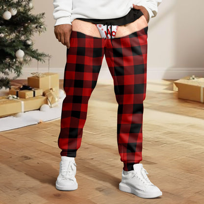 Personalized Funny Christmas Plaid Sweatpants Cheeky Christmas Gift LM32 670123
