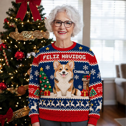 Merry Woofmas - Personalized All-Over-Print Sweatshirt