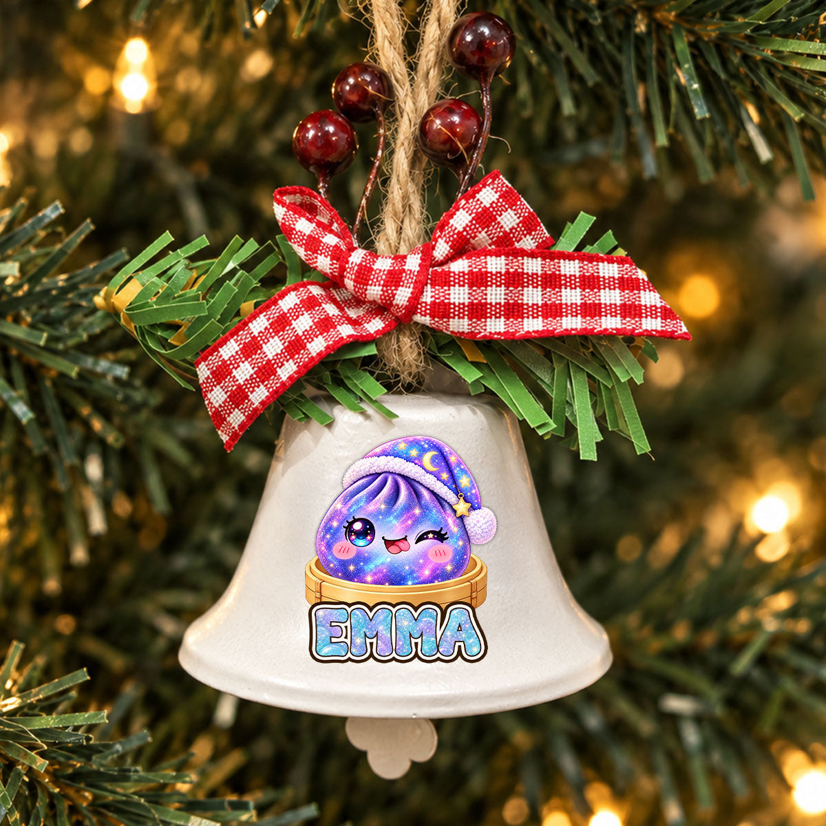 My Jolly Dumpling - Personalized Metal Bell Ornament