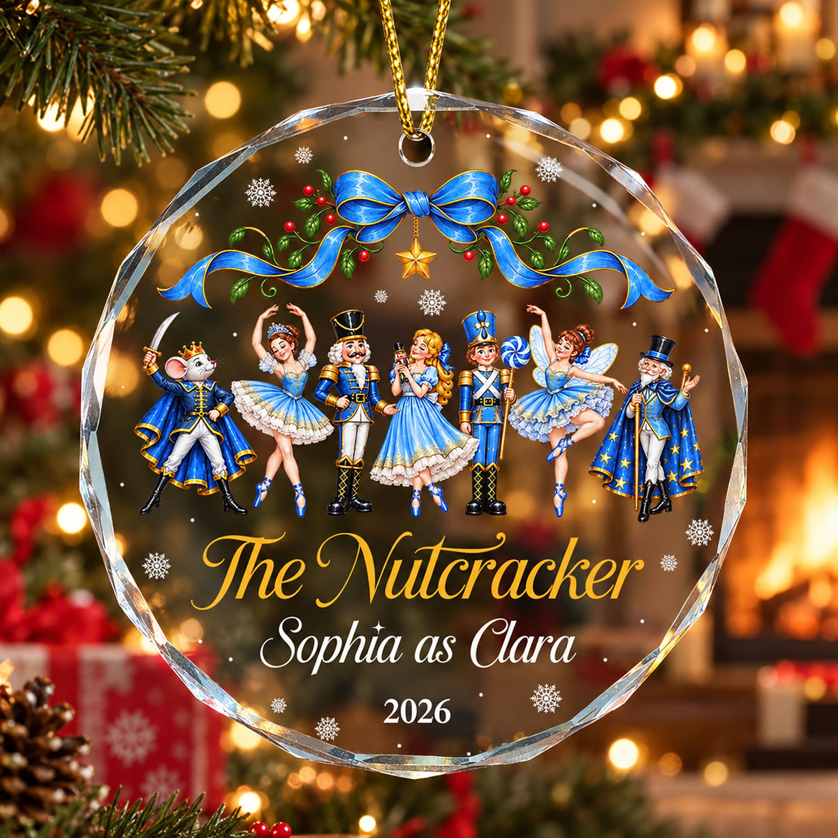 The Nutcracker Custom Name And Character Gift For Ballet Girl - Personalized Ornament