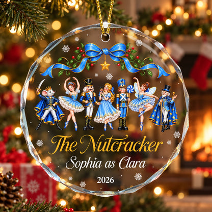 The Nutcracker Custom Name And Character Gift For Ballet Girl - Personalized Ornament