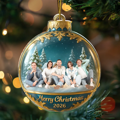 Custom Photo Family Together - Personalized Custom Shaped Acrylic Ornament