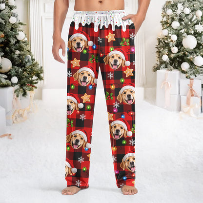 Custom Photo Dog Cat Christmas Sweatpants Family Outfit HA75 919286