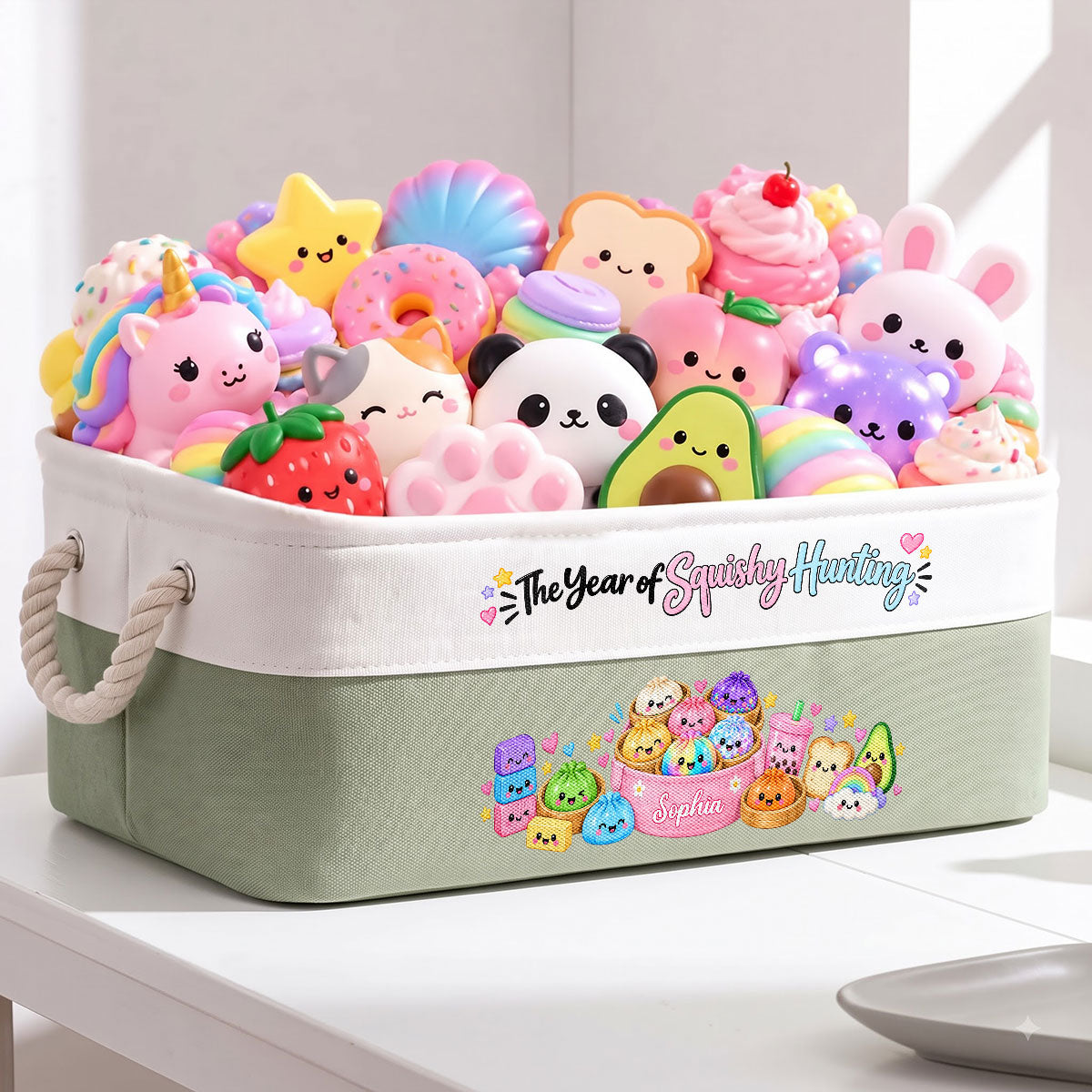 The Year Of Squishy Hunting - Personalized Storage Basket