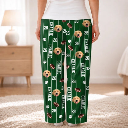 Custom Pet Photo Sports Gifts For Dog and Cat Lovers - Personalized Pajamas Pants