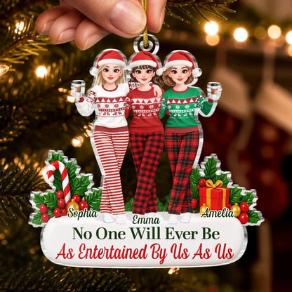 Custom Name Funny Christmas Gifts for Women - Personalized Ornament