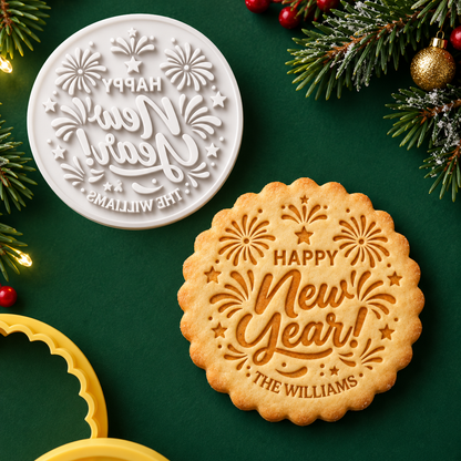 Personalized Family Name Happy New Year Cookie Stamp HA75 919606