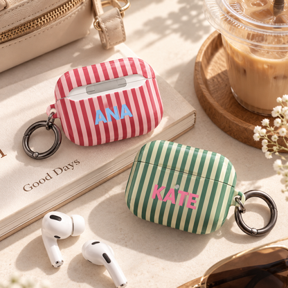 Personalized Monogram Name Protective Case For AirPods Gifts LM32 670533