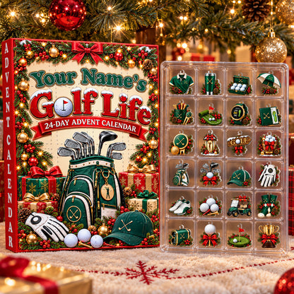 Golf Life Christmas Advent Calendar Gifts For Golfer, Golf Lovers - Personalized Christmas Advent Calendar