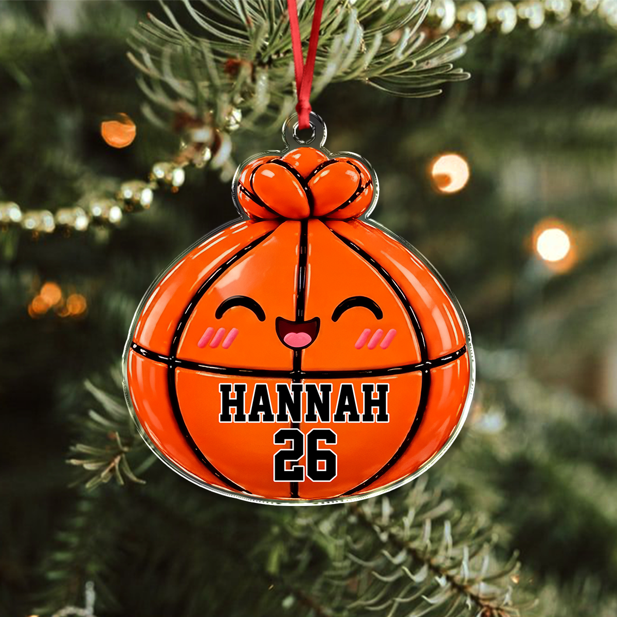 Personalized Cute Funny Sport Dumpling Dim Sum Acrylic Ornament LM32 670185