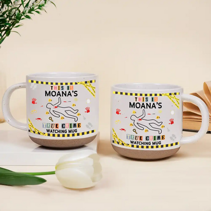 Gift For True Crime Lovers - Personalized Binge Watching Pottery Mug