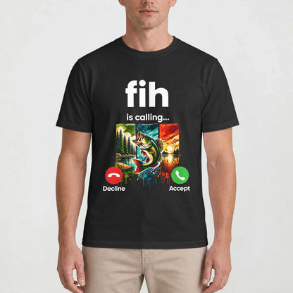Fih Is Calling Gifts For Men, Dad, Grandpa, Friends Fishing Lovers - Personalized Shirt