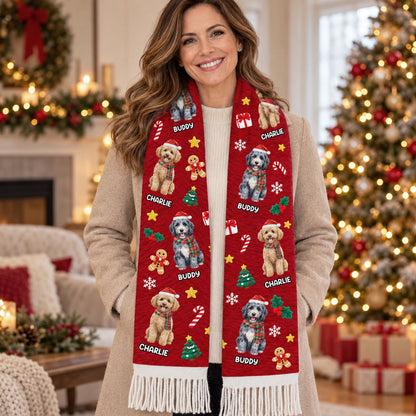 Wrapped In Puppy Love - Personalized Scarf