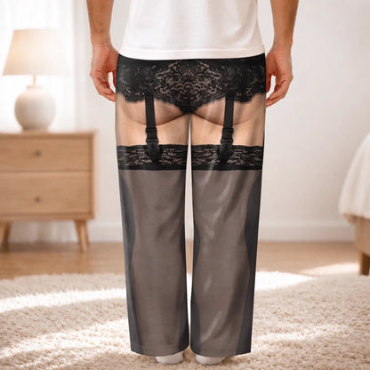 Custom Funny Garter Christmas Gifts for Men - Personalized Pajamas Pants