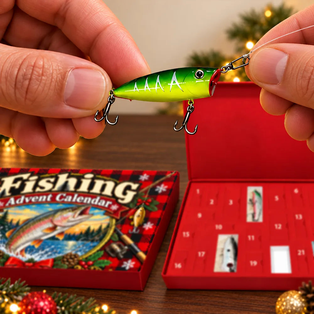 Squishy Fishing Gift For Husband And Son, Daughter - Christmas Countdown Advent Calendar