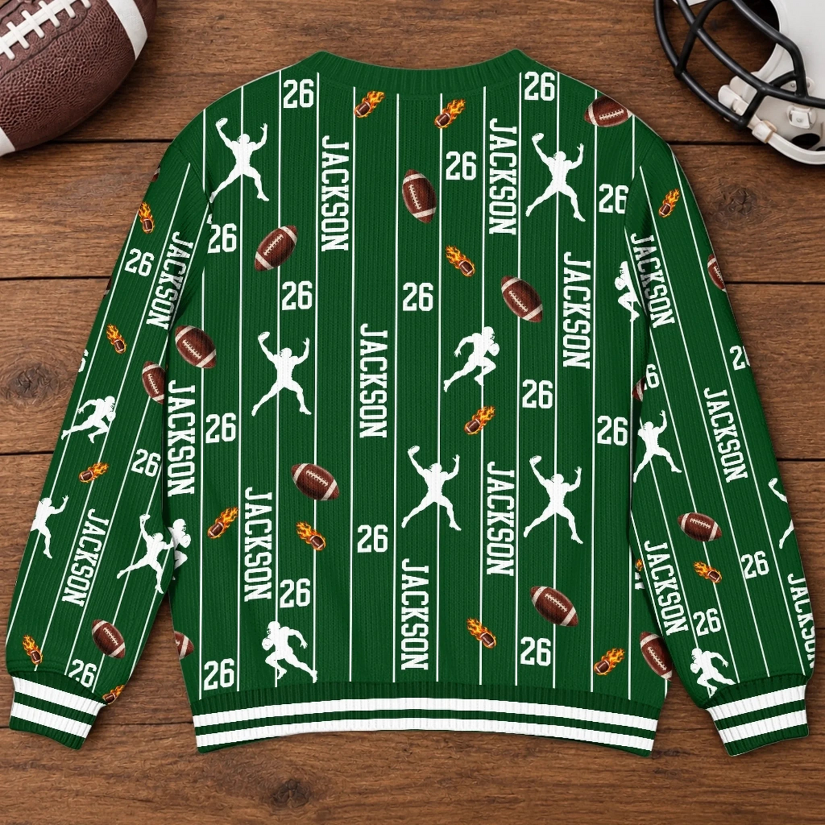 American Football Player Funny Gift - Personalized 3D Sweatshirt