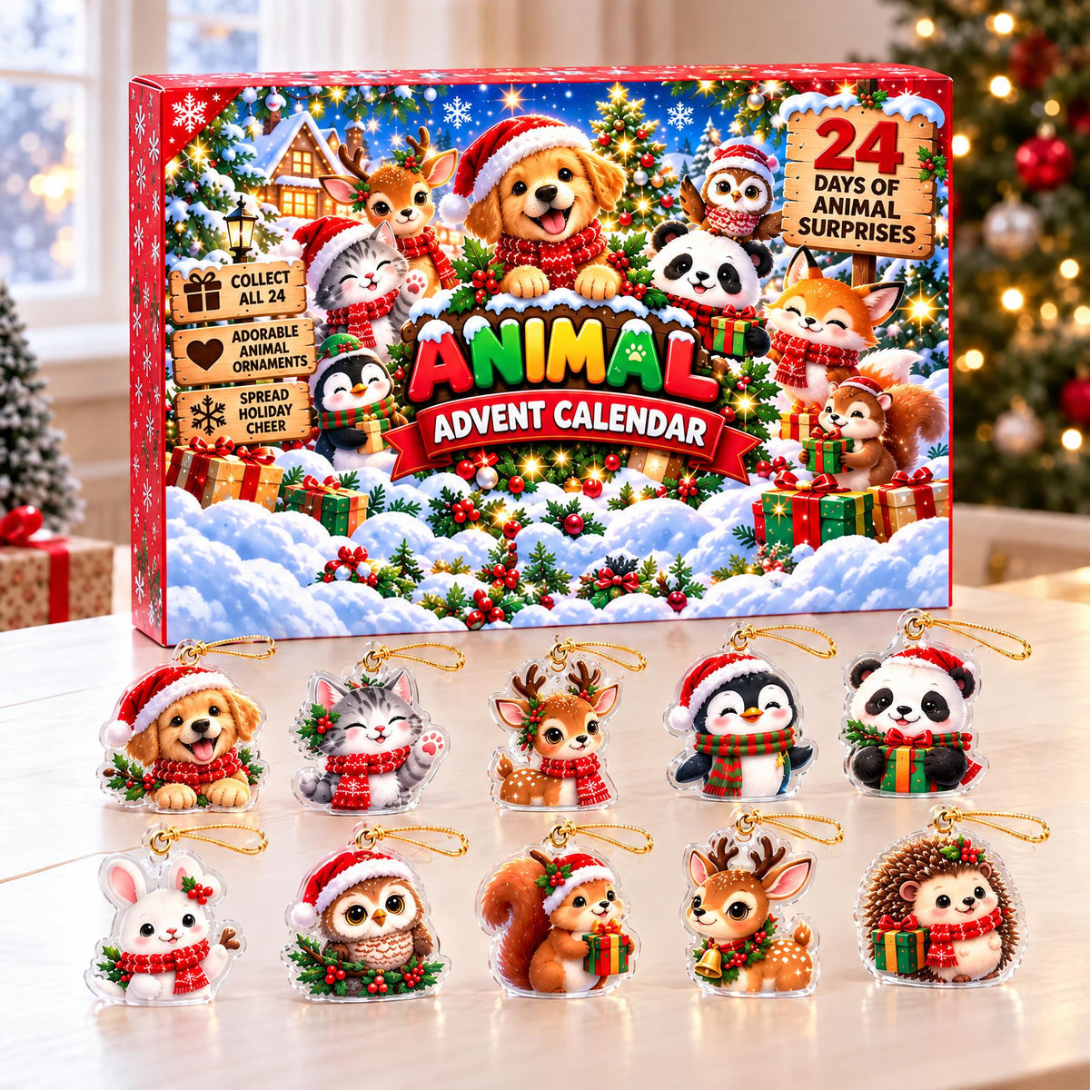 The Cozy Critters Christmas Countdown - Personalized Christmas Advent Calendar