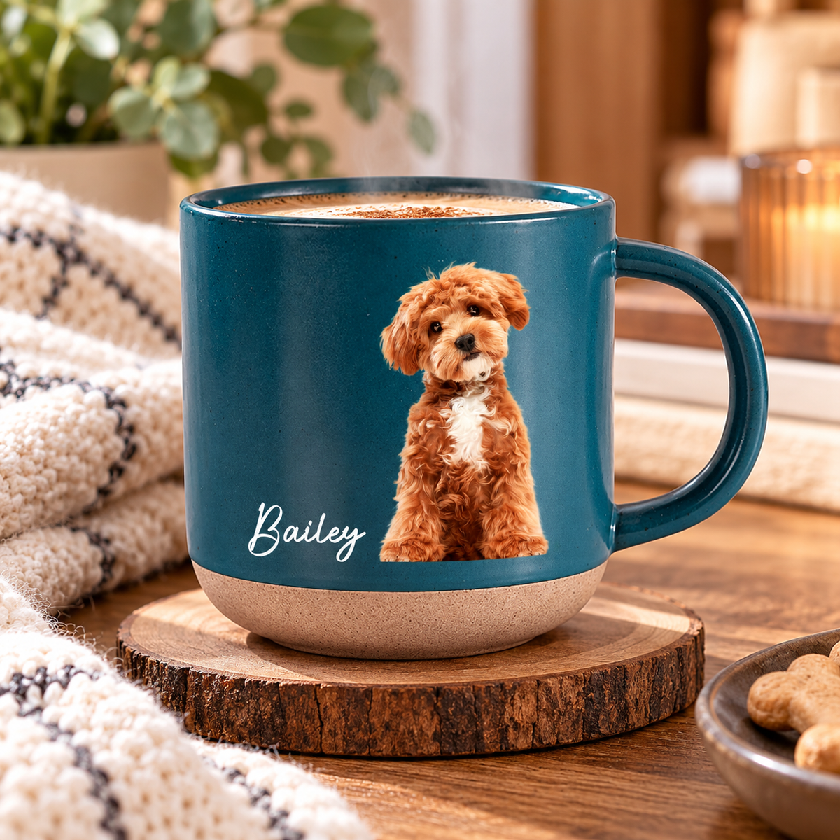 Custom Dog Portrait Pottery Mug For Dog Lovers HO82 903936