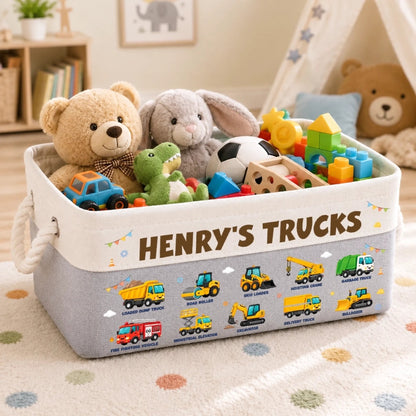 Personalized Storage Basket – Back To School Gift For Kids - Where Fun Playtime Never Ends
