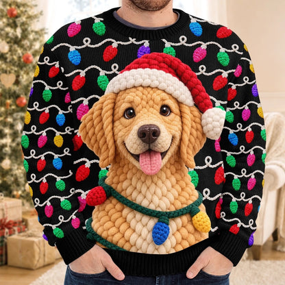 Custom Pet Photo Christmas Gifts for Dog Lovers - Personalized Sweatshirt
