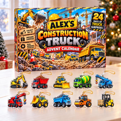 Building Up to Christmas: 24 Days of Big Rigs - Personalized Christmas Advent Calendar