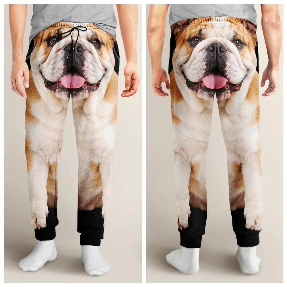 Gag Gift For Pet Lovers - Personalized Custom Photo Funny Pet Face Pajama Pants