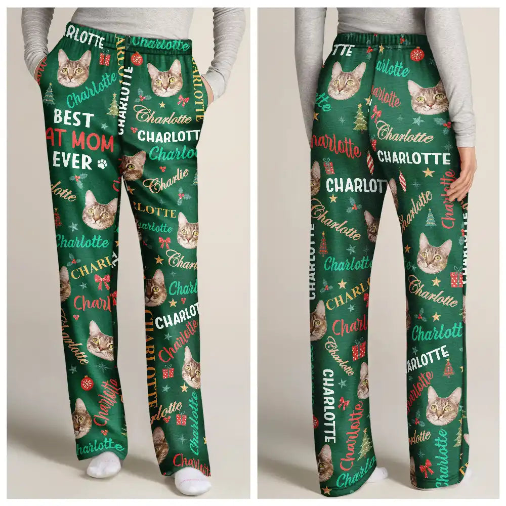 Christmas Gift For Pets Lovers - Personalized Custom Photo Best Dog Dad Mom Ever Pajama Pants