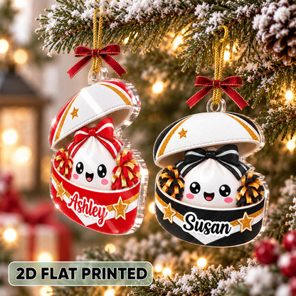 Custom Gymnastic Dumpling Squishy Style - Personalized Acrylic Ornament - Christmas Gift for Daughter, Granddaughter, Niece