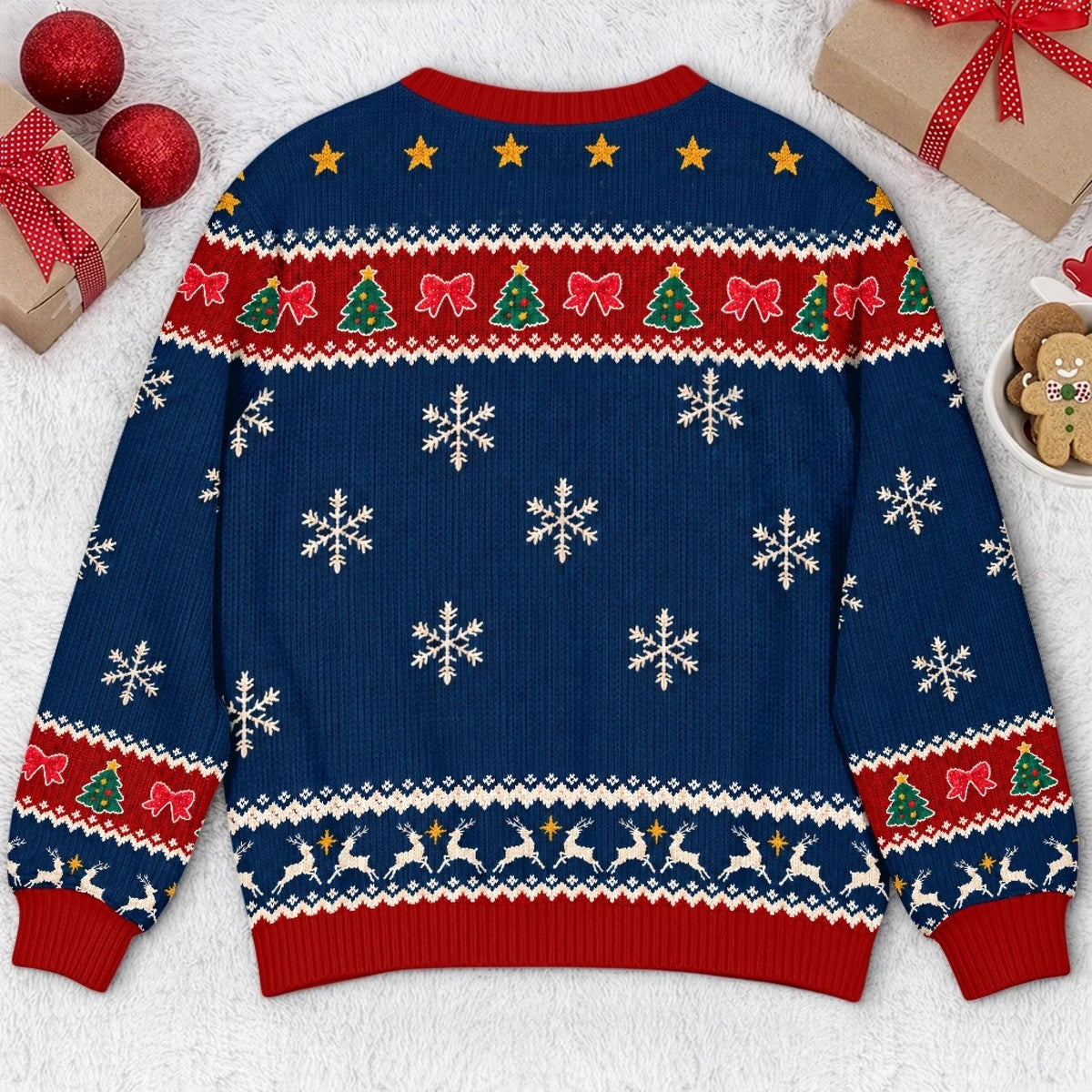 Custom Pet Photo Christmas Gifts for Dog Lovers - Personalized Ugly Sweatshirt