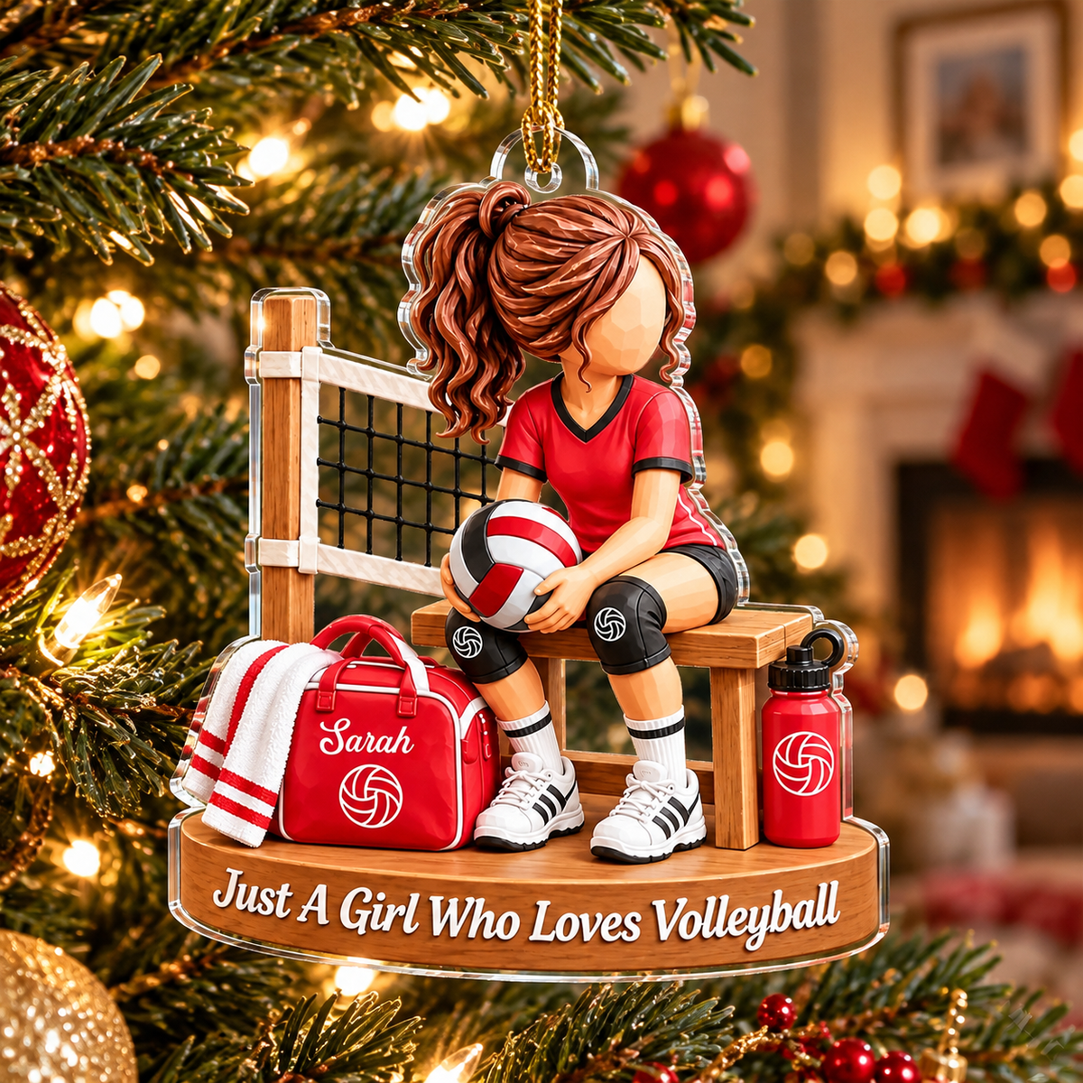 Play Hard Dream Even Bigger - Personalized Acrylic Ornament