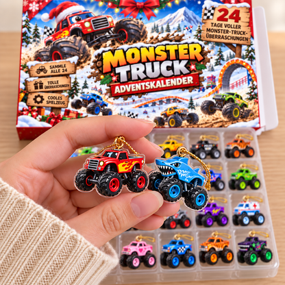 Monster Truck Adventskalender - Personalisierter Weihnachts-Adventskalender