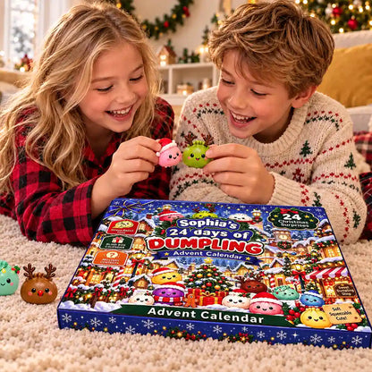Squishy 24 Days Of Dumpling Festive Gift For Kids - Personalized Christmas Countdown Advent Calendar