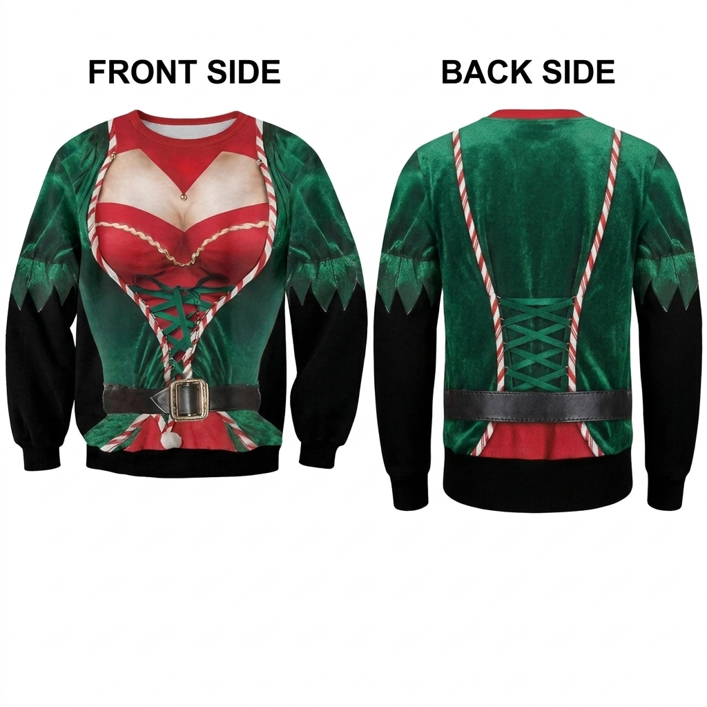 Too Hot For Christmas - Personalized 3D Sweatshirt