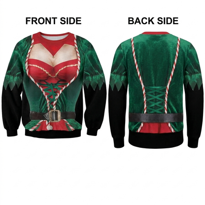 Too Hot For Christmas - Personalized 3D Sweatshirt