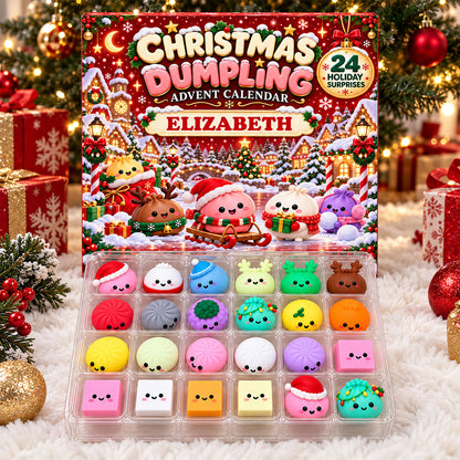 24 Days of Dumpling Squishies  - Personalized Advent Calendar