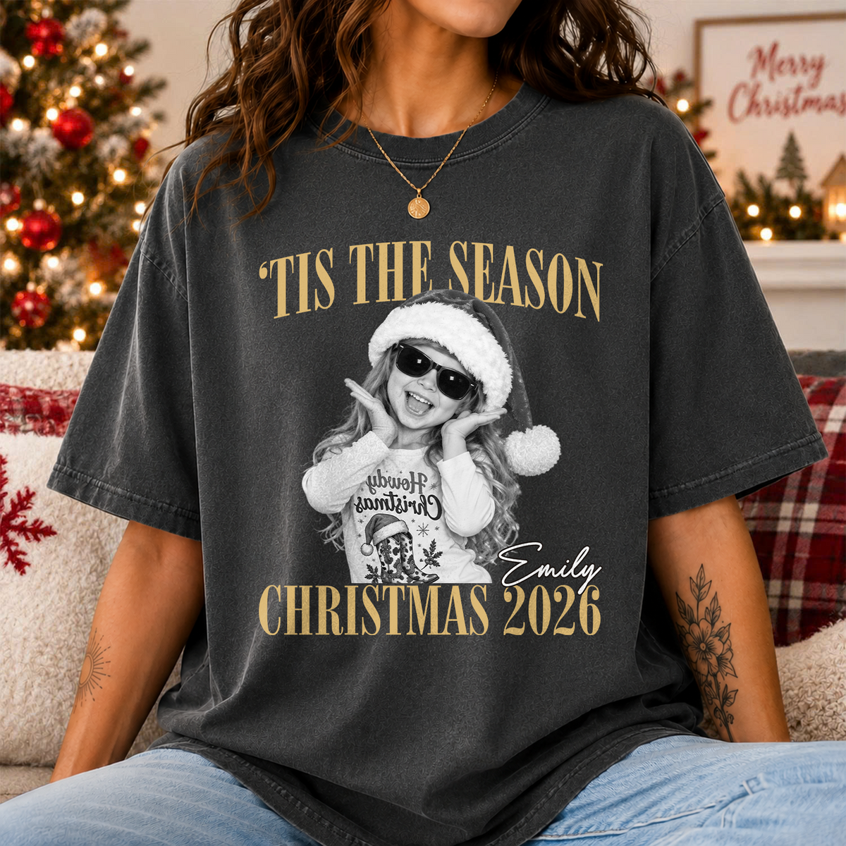 Custom Photo 'Tis The Season Christmas 2026 Comfort Shirt TH10 171307