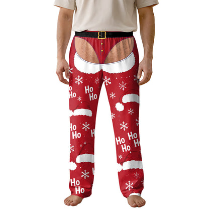 Funny Mens Christmas - Personalized Lounge Pants