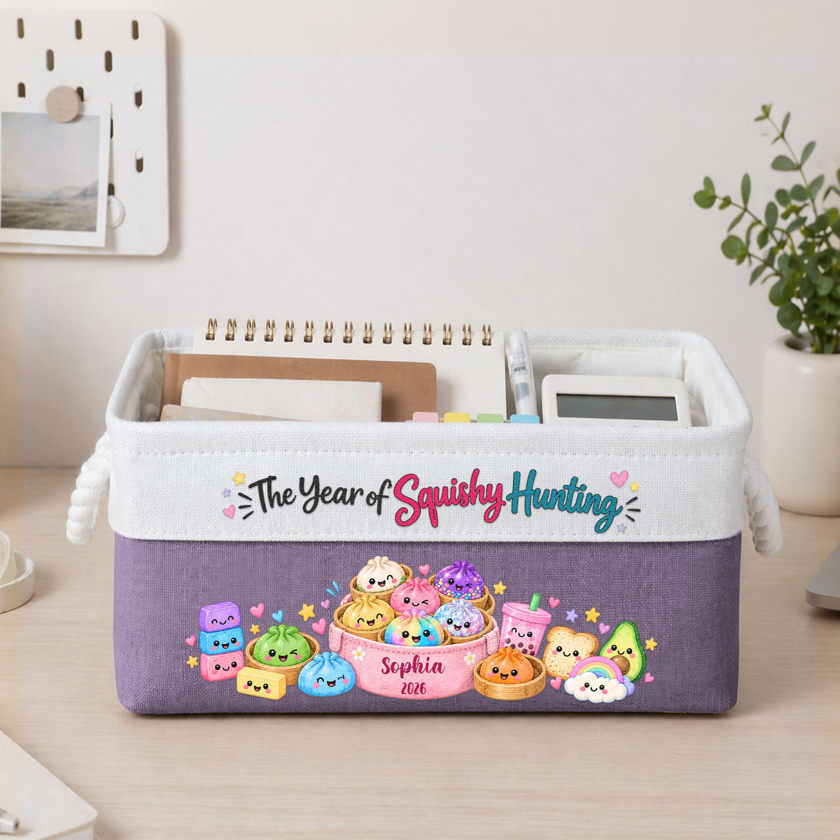The Year Of Squishy Hunting Squishy Storage For Squishy Hunter - Personalized Storage Basket