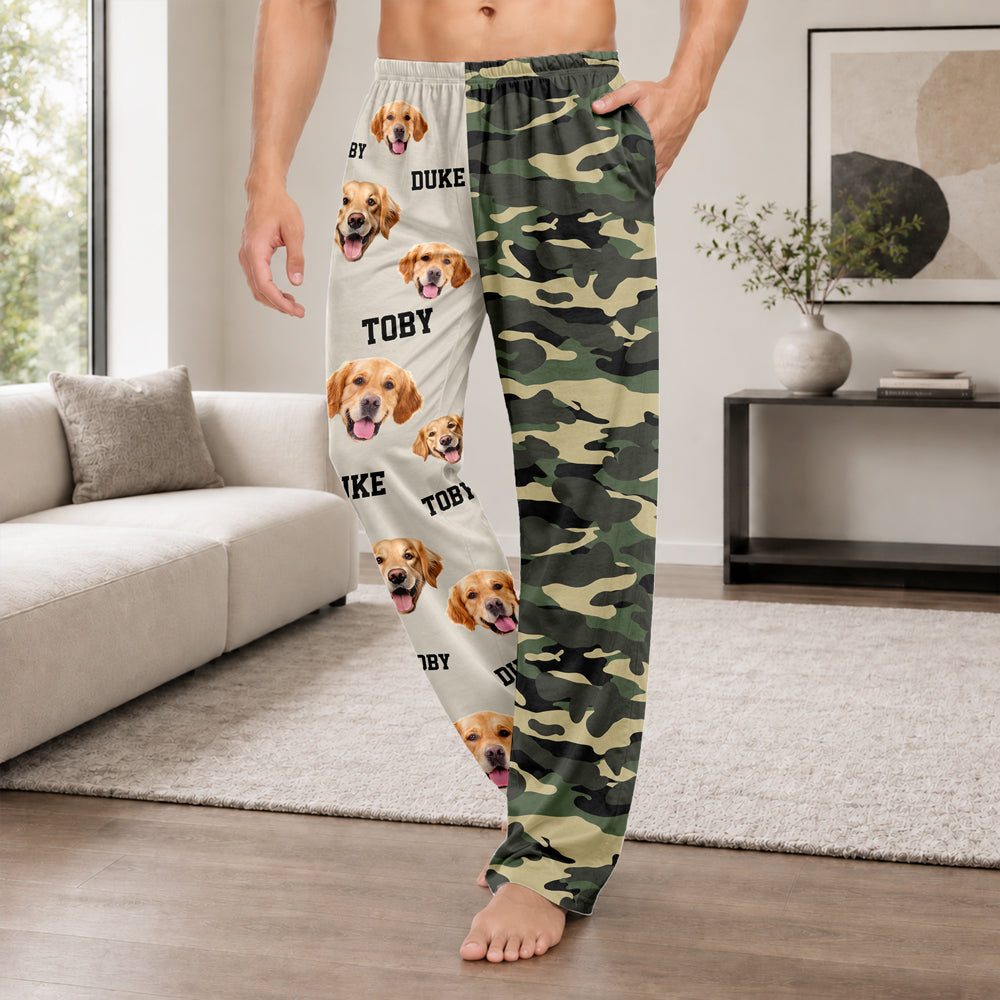 Custom Dog Photo Hunting Sweatpants Dog Lover Gift LM32 670149