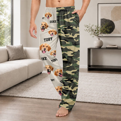 Custom Dog Photo Hunting Sweatpants Dog Lover Gift LM32 670149