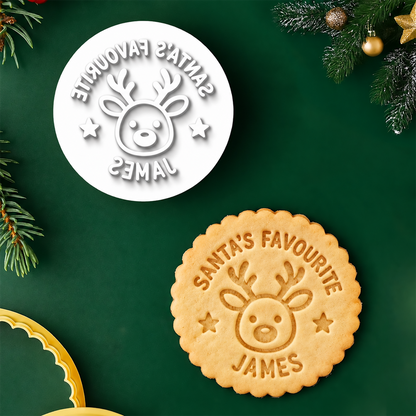 Personalized Family With Christmas Cookie Stamp, Holiday Baker Gift HO82 904114