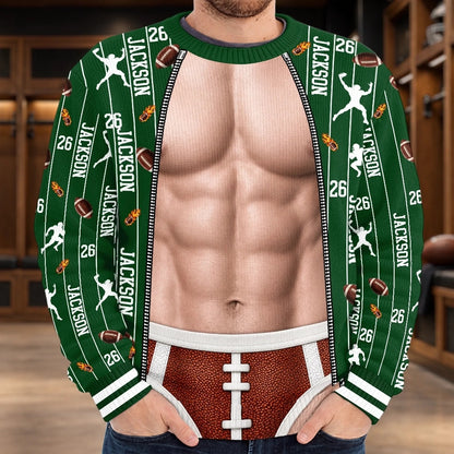 Custom Name Funny Football Gifts for Football Lovers - Personalized Sweatshirt