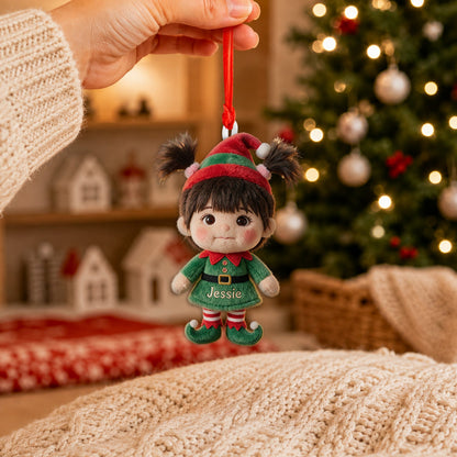 Little ELF - Personalized Kid Plush Ornament | Sunflowerly