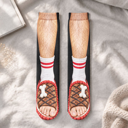 Funny Gag Gifts For Him, Coworkers, Family, Kids - American Vibe Style Bbq Party - Personalized Socks