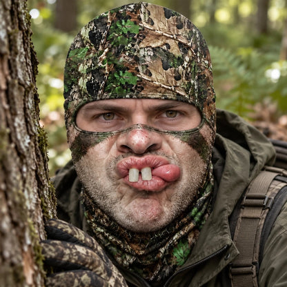 Custom Funny Camouflage Face Hunting Gifts for Men - Personalized Ski Mask