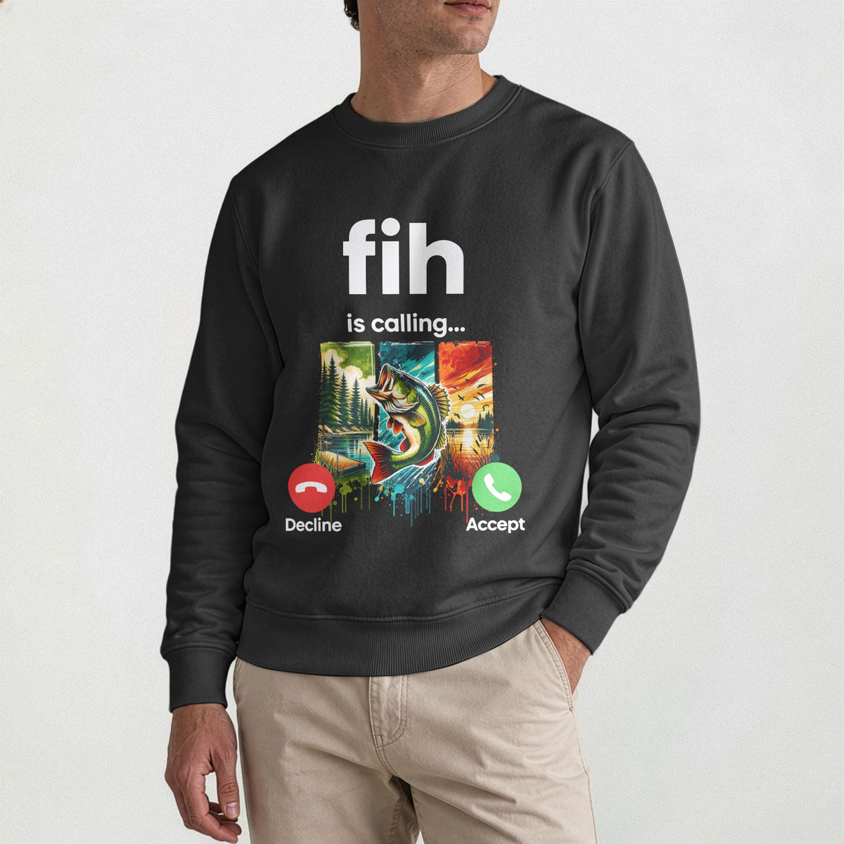 Fih Is Calling Gifts For Men, Dad, Grandpa, Friends Fishing Lovers - Personalized Shirt