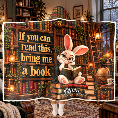 Shhh... I’m Reading - Funny Reading Blanket For Book Lovers - Personalized Blanket
